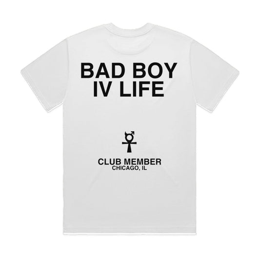 “BBIVL Social Club” Oversized Box-Fit T (White)