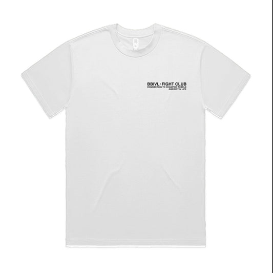 “FIGHT CLUB 2.0” Oversized Box-Fit T (White)